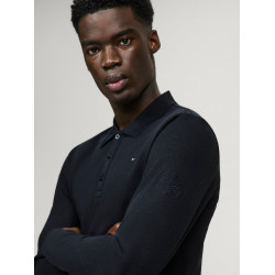 Tommy Hilfiger Equestrian Erwin Herren Langarm-Poloshirt Wüstenhimmel Blau Tommy Hilfiger Equestrian Erwin Herren Langarm-Poloshirt Wüstenhimmel Blau