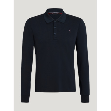 Tommy Hilfiger Equestrian Erwin Herren Langarm-Poloshirt Wüstenhimmel Blau Tommy Hilfiger Equestrian Erwin Herren Langarm-Poloshirt Wüstenhimmel Blau
