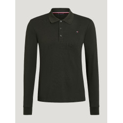 Tommy Hilfiger Equestrian Erwin Herren Langarm-Poloshirt Schwarz