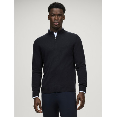 Tommy Hilfiger Equestrian Kaschmirpullover 1/2-Zip Oakfield Herren Wüstenhimmel Blau Tommy Hilfiger Equestrian Kaschmirpullover 1/2-Zip Oakfield Herren Wüstenhimmel Blau