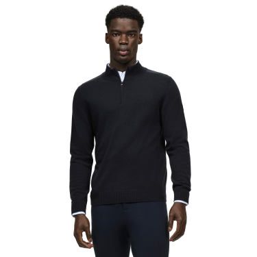 Tommy Hilfiger Equestrian Kaschmirpullover 1/2-Zip Oakfield Herren Wüstenhimmel Blau