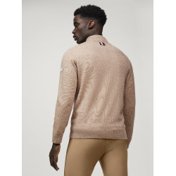 Tommy Hilfiger Equestrian Kaschmirpullover 1/2-Zip Oakfield Herren Maulwurf Braun