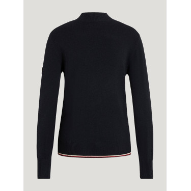 Kaschmirpullover Tommy Hilfiger Equestrian Ellery Damen Wüstenhimmel Blau Kaschmirpullover Tommy Hilfiger Equestrian Ellery Damen Wüstenhimmel Blau