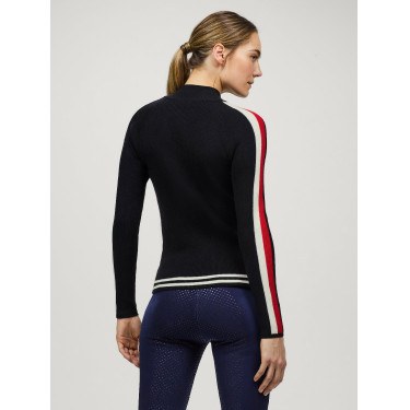 Damen-Tommy-Hilfiger-Equestrian-Kapuzenjacke mit Reißverschluss Carol Wüstenhimmel Blau Damen-Tommy-Hilfiger-Equestrian-Kapuzenjacke mit Reißverschluss Carol Wüstenhimmel Blau