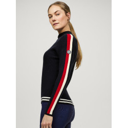 Damen-Tommy-Hilfiger-Equestrian-Kapuzenjacke mit Reißverschluss Carol Wüstenhimmel Blau Damen-Tommy-Hilfiger-Equestrian-Kapuzenjacke mit Reißverschluss Carol Wüstenhimmel Blau