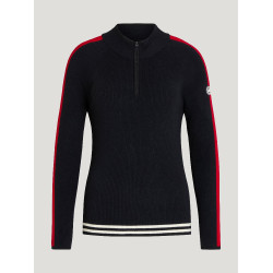 Damen-Tommy-Hilfiger-Equestrian-Kapuzenjacke mit Reißverschluss Carol Wüstenhimmel Blau Damen-Tommy-Hilfiger-Equestrian-Kapuzenjacke mit Reißverschluss Carol Wüstenhimmel Blau