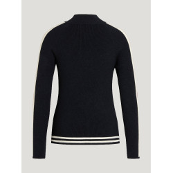 Damen-Tommy-Hilfiger-Equestrian-Kapuzenjacke mit Reißverschluss Carol Wüstenhimmel Blau Damen-Tommy-Hilfiger-Equestrian-Kapuzenjacke mit Reißverschluss Carol Wüstenhimmel Blau