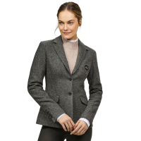 Blazerjacke Tommy Hilfiger Equestrian Albany Tweed Damen Mischgrau