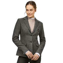 Blazerjacke Tommy Hilfiger Equestrian Albany Tweed Damen Mischgrau Blazerjacke Tommy Hilfiger Equestrian Albany Tweed Damen Mischgrau