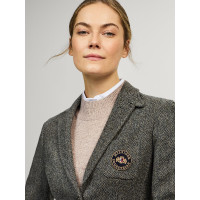 Blazerjacke Tommy Hilfiger Equestrian Albany Tweed Damen Mischgrau