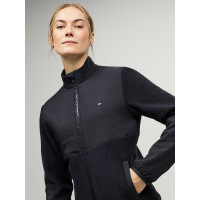 Damen-Fleecejacke Tommy Hilfiger Equestrian Huntington Wüstenhimmel Blau