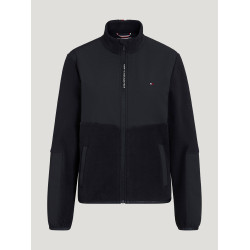 Damen-Fleecejacke Tommy Hilfiger Equestrian Huntington Wüstenhimmel Blau