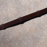 **Kandarenzügel Working by Dy'on Ganz Leder Mit 7 Stoppern 5/8"** Braun