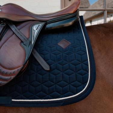 Satteldecke Velvet Jumping Kentucky Marineblau Satteldecke Velvet Jumping Kentucky Marineblau