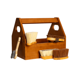 Kentucky Deluxe Putzkasten & Sattel Grooming Box Holz Beige