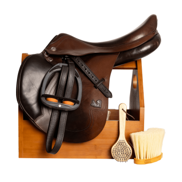 Kentucky Deluxe Putzkasten & Sattel Grooming Box Holz Beige