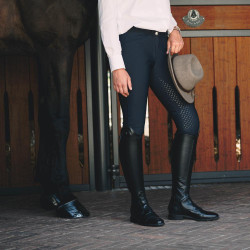 Schnür-Reitstiefel Dy'on in Schwarz in den Größen 41/45 Schwarz Schnür-Reitstiefel Dy'on in Schwarz in den Größen 41/45 Schwarz