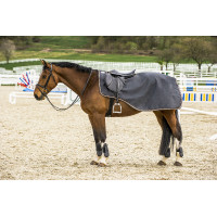 Abschwitzdecke Equithème Tyrex 1200 D mit Fleecefutter Grau / Orange Abschwitzdecke Equithème Tyrex 1200 D mit Fleecefutter Grau / Orange