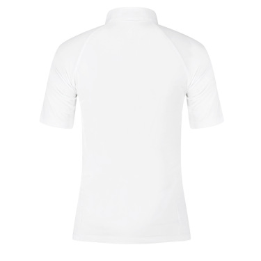 Kentucky Classic Turniershirt Damen mit glitzerndem Reißverschluss, kurzärmlig Weiß Weiß Kentucky Classic Turniershirt Damen mit glitzerndem Reißverschluss, kurzärmlig Weiß Weiß