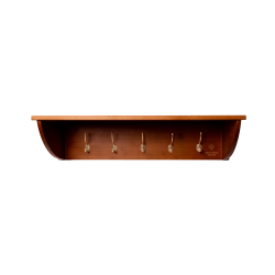 Helmablage mit 5 Haken Grooming Deluxe by Kentucky Holz Beige