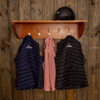 Helmablage mit 5 Haken Grooming Deluxe by Kentucky Holz Beige