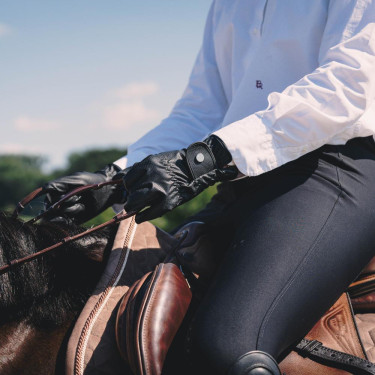 Kentucky Reithandschuhe mit Grip Schwarz Kentucky Reithandschuhe mit Grip Schwarz