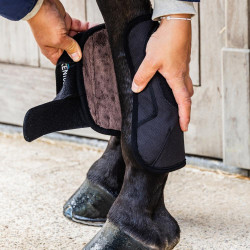 Vordergamaschen Kentucky 3D Air Flow Skin-Friendly für Vielseitigkeit/Cross Schwarz Vordergamaschen Kentucky 3D Air Flow Skin-Friendly für Vielseitigkeit/Cross Schwarz