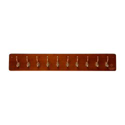 Kentucky Grooming Deluxe Sattelgurt- und Jackenhalter mit 10 Haken Holz Beige