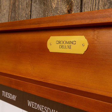 Magnetische Stalltafel mit Rahmen Grooming Deluxe by Kentucky Holz Beige
