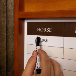 Magnetische Stalltafel mit Rahmen Grooming Deluxe by Kentucky Holz Beige