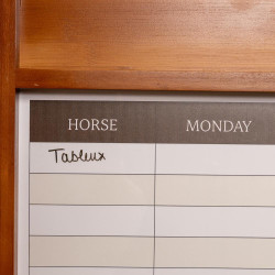 Magnetische Stalltafel mit Rahmen Grooming Deluxe by Kentucky Holz Beige