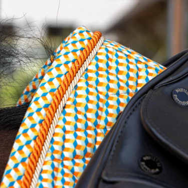 Kentucky Velvet Dressage Printing Satteldecke Farbig