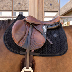 Kentucky Sattelpad Velvet Mini Pearls Jumping Schwarz