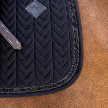 Kentucky Sattelpad Velvet Mini Pearls Jumping Schwarz