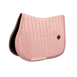 Kentucky Sattelpad Velvet Mini Pearls Jumping Altrosa
