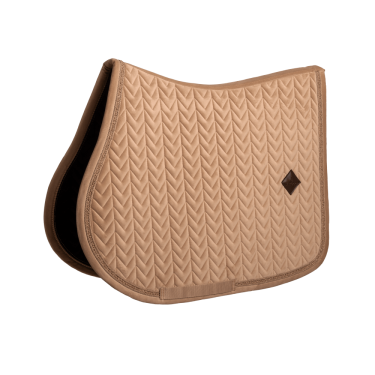 Kentucky Sattelpad Velvet Mini Pearls Jumping Beige