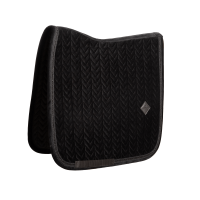Kentucky Sattelpad Velvet Mini Pearls Dressur Schwarz