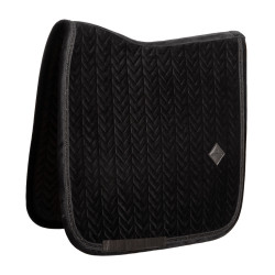 Kentucky Sattelpad Velvet Mini Pearls Dressur Schwarz