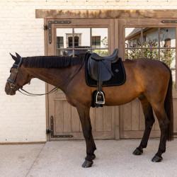 Kentucky Sattelpad Velvet Mini Pearls Dressur Schwarz Kentucky Sattelpad Velvet Mini Pearls Dressur Schwarz