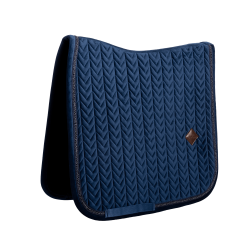 Kentucky Sattelpad Velvet Mini Pearls Dressur Marine Marineblau