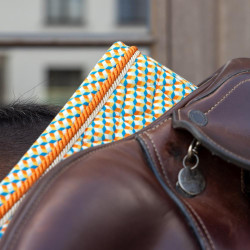 Kentucky Samt-Sattelpad mit Print Farbig Kentucky Samt-Sattelpad mit Print Farbig