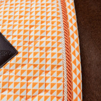 Kentucky Samt-Sattelpad mit Print Farbig Orange