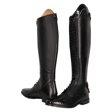 Reitstiefel Imperial Riding Olania Dressage Kurz/Normal Schwarz / Schwarz Kroko
