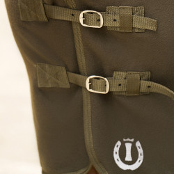 Fleece-Decke mit Hals Imperial Riding Fundamental Olivgrün Gr&amp;amp;amp;uuml;n