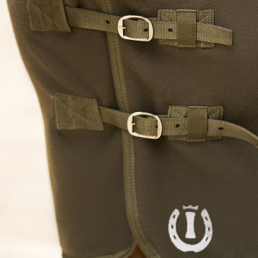 Fleece-Decke mit Hals Imperial Riding Fundamental Olivgrün Gr&amp;amp;amp;uuml;n