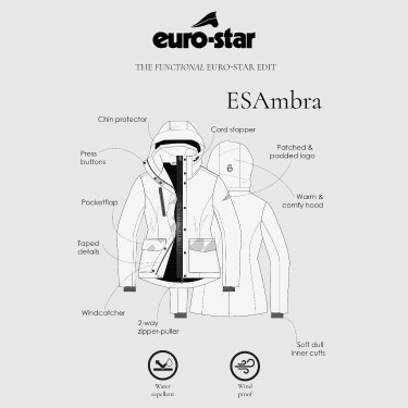 Euro-Star Ambra Jacke Schwarz Euro-Star Ambra Jacke Schwarz