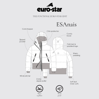 Euro-Star-Jacke Anais Schwarz Euro-Star-Jacke Anais Schwarz