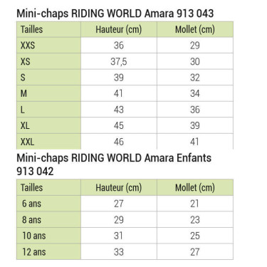 Minichaps Riding World Amara Minichaps Riding World Amara