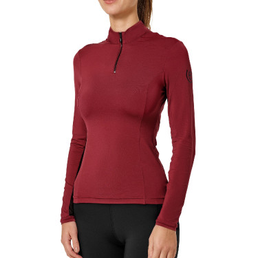 Base Layer Equestrian Stockholm Air Breeze Sunshirt Damen Bordeaux