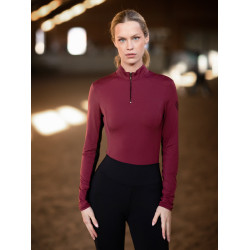 Base Layer Equestrian Stockholm Air Breeze Sunshirt Damen Bordeaux